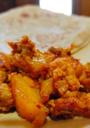 A picture of Marinated Cauliflower & Potatoes.
