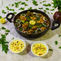 A picture of Mutton khichda.