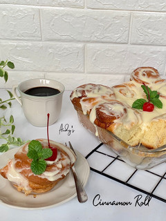 Foto resep Cinnamon Roll saus cream cheese