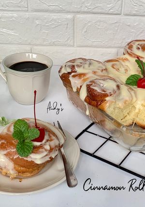 Foto resep Cinnamon Roll saus cream cheese