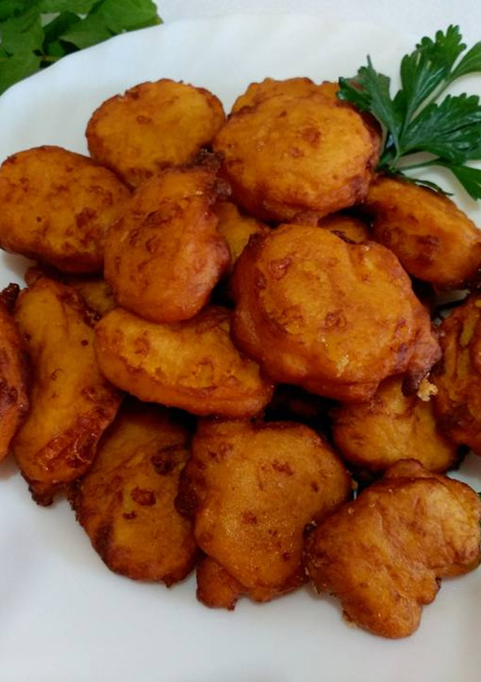 Una foto de Buñuelos de calabaza y parmesano rallado