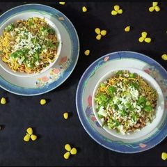 A picture of Masala Cheese Corn Chaat.
