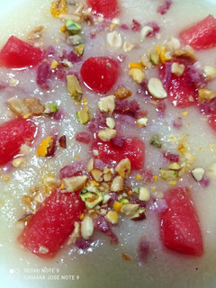 Una foto de Sopa de melón fría con tropezones