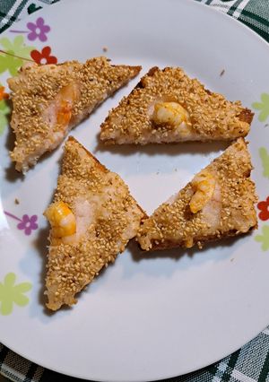 Foto di Toast di gamberetti con sesamo