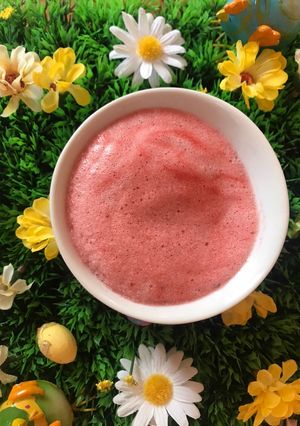 Une photo de Mousse de fraises