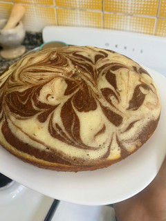 Una foto de Mini torta matera marmolada