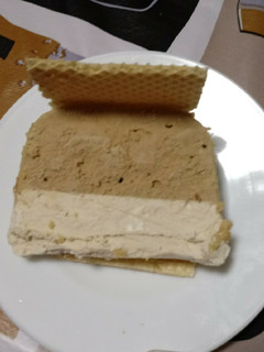Una foto de Sándwich helado de café y nata