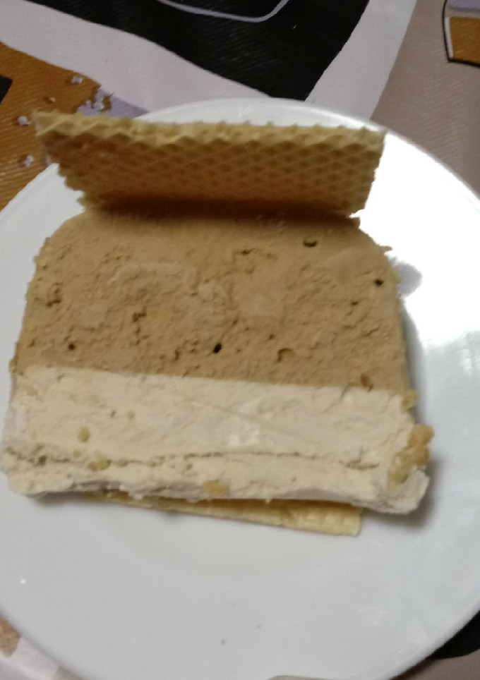 Una foto de Sándwich helado de café y nata