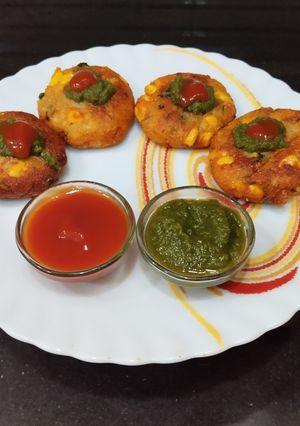 A picture of Corn Cutlets.