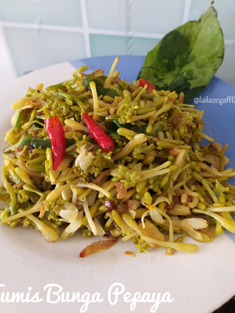 Resep Tumis Bunga Pepaya, Bikin Ngiler