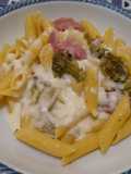 Penne broccoli, stracchino, gorgonzola e soppressa