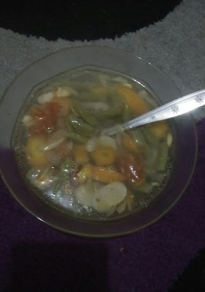 Foto resep Sayur sop wortel buncis dan sosis ayam