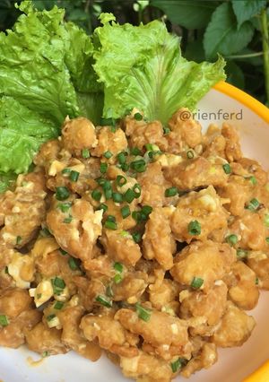Foto resep Eggsalted Chicken/Ayam bumbu Telur Asin