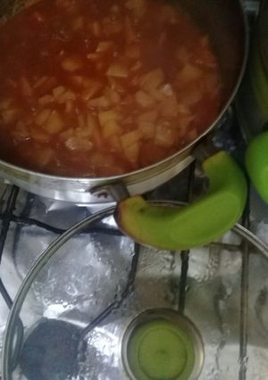 صورة لوصفة بطاطس بدمعه ولحمه ورز