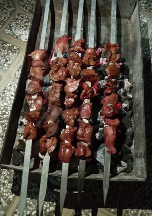 عکسی از دستور جگر کبابی