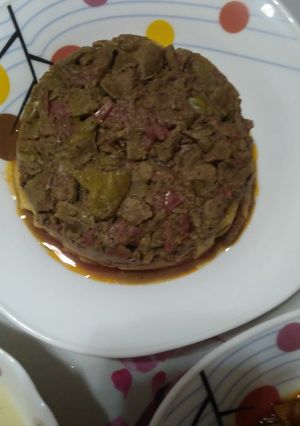 صورة لوصفة طاجن مكرونه بالكبده