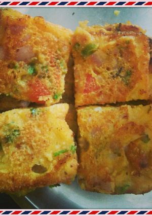 A picture of Besan Suji Toast.