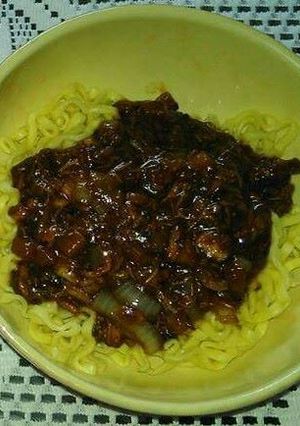Foto resep Jjajangmyeon (Mie Hitam Korea) alla Vey