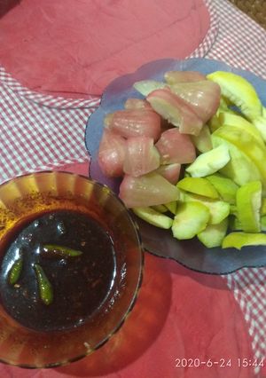 Foto resep Rujak Buah terasi
