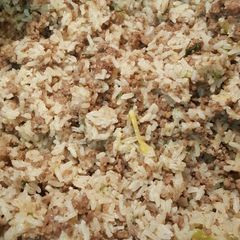 A picture of Dirty Rice.