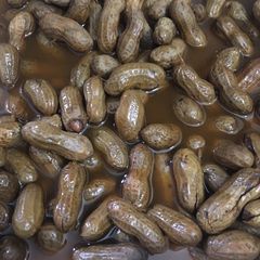 A picture of Instant pot boiled Cajun Peanuts.