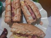 A picture of cabbage and sausage