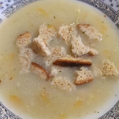Vegetable creamy soup A picture of Vegetable creamy soup.