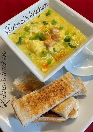 A picture of Homemade Egg Drop Soup:.
