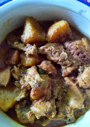 A picture of Sorse murgi(mustard chicken).