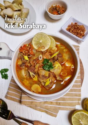 Foto resep Lontong kikil Surabaya