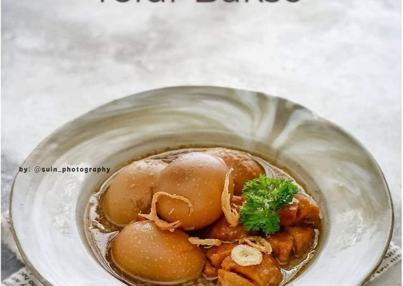 Semur telur bakso super enak