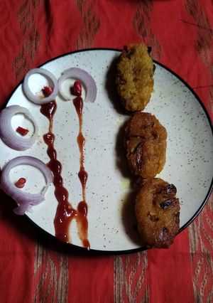 A picture of Leftover rice cutlet.