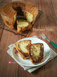 Foto resep Marmer Cake Jadul (metode All in one)