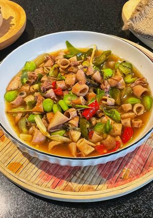 Foto resep Cumi Asin Cabe Petai
