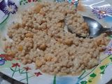 Municiones, choclo, escamas de cebolla ahumada - ensalada fría