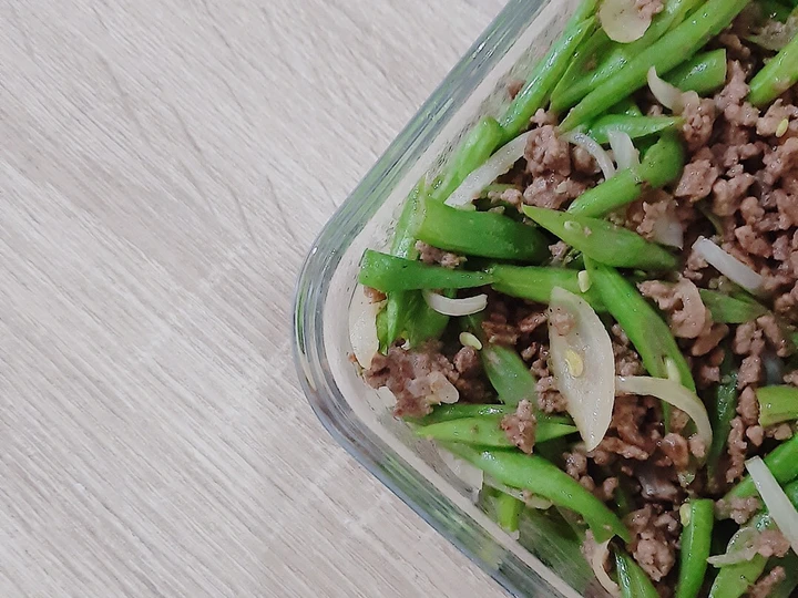 Langkah Gampang Membikin Resep  Tumis buncis daging cincang (No MSG) yang Bisa Manjain Lidah, Bikin Ketagihan