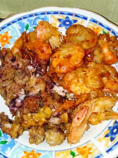 Foto resep Udang dan Cumi Goreng Tepung