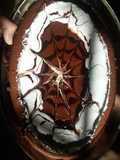 Chocolate cake with thick sauce