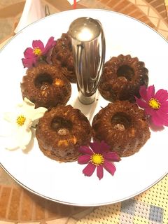 Una foto de Muffins de chocolate y bananas