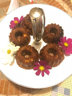 Una foto de Muffins de chocolate y bananas