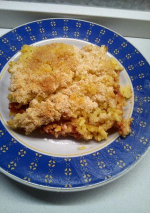 A picture of Baked Rice Timballo.