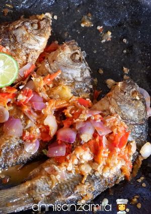 Foto resep Pecak ikan mas