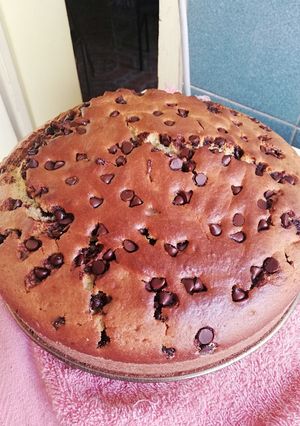 Una foto de Bizcocho con chispas de chocolate