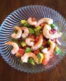 Ensalada de Aguacate con Camarones