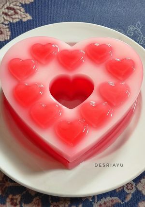 Foto resep Puding Merah Putih
