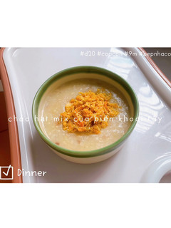 Hình của món Cháo hạt mix cua biển khoai tây 🥔.