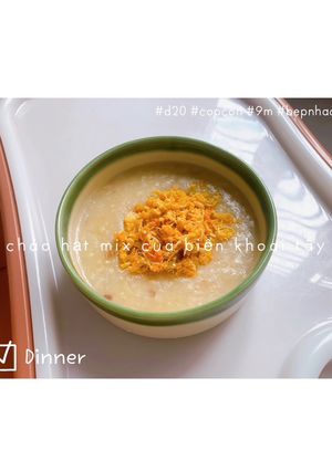 Hình của món Cháo hạt mix cua biển khoai tây 🥔.