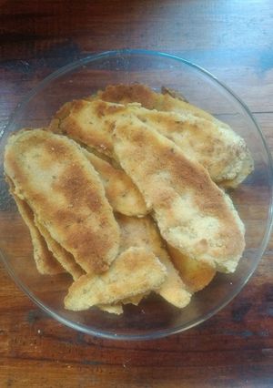 Una foto de Milanesas de berenjenas