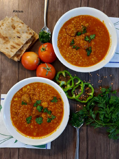 عکسی از دستور دال عدس و آلو