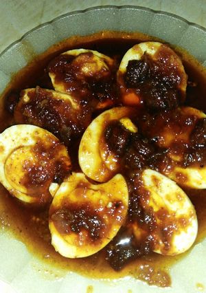 Foto resep Telor rebus asam manis 😋😋😋